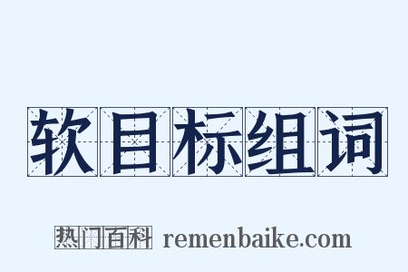 软目标组词是什么意思的图片